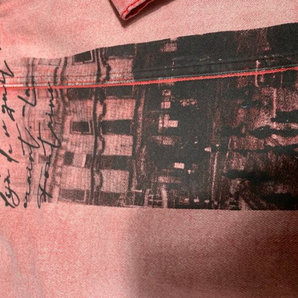 Si tu veux men’s red jean jacket size medium - Picture 7 of 8